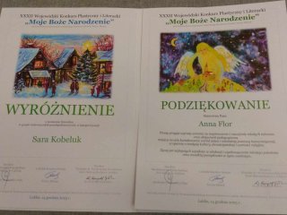 „Moje Boże Narodzenie” – wyróżnienie dla Sary