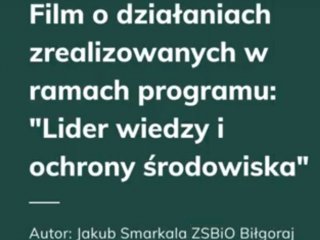 Udział w programie &#34;Lider wiedzy i ochrony środowiska&#34;