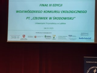 Finał wojewódzkiego konkursu „Człowiek w środowisku”