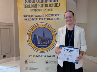 Paulina Blicharz Finalistką XXXV Olimpiady Teologicznej – Zwyciężczyni Etapu Diecezjalnego