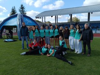 Reprezentacja dziewcząt i chłopców w Finale Wojewódzkiej Licealiady w Lidze Lekkoatletcznej