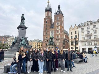 Pielgrzymka wolontariuszy Szkolnego Koła Caritas  do Sanktuarium Bożego Miłosierdzia w Krakowie