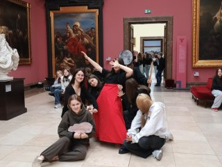 Wycieczka klas 1A i 1B LO do Krakowa