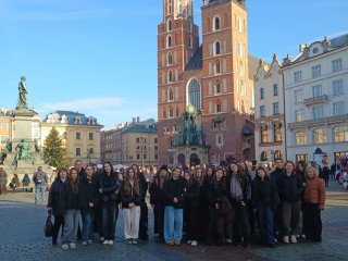 Wycieczka klas 1A i 1B LO do Krakowa