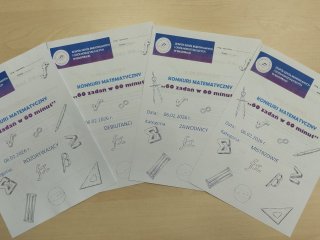 Konkurs matematyczny „60 zadań w 60 minut” 