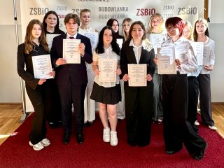 Nina najlepsza w Polsce! Liczna grupa uczniów z Budowlanki z sukcesami!